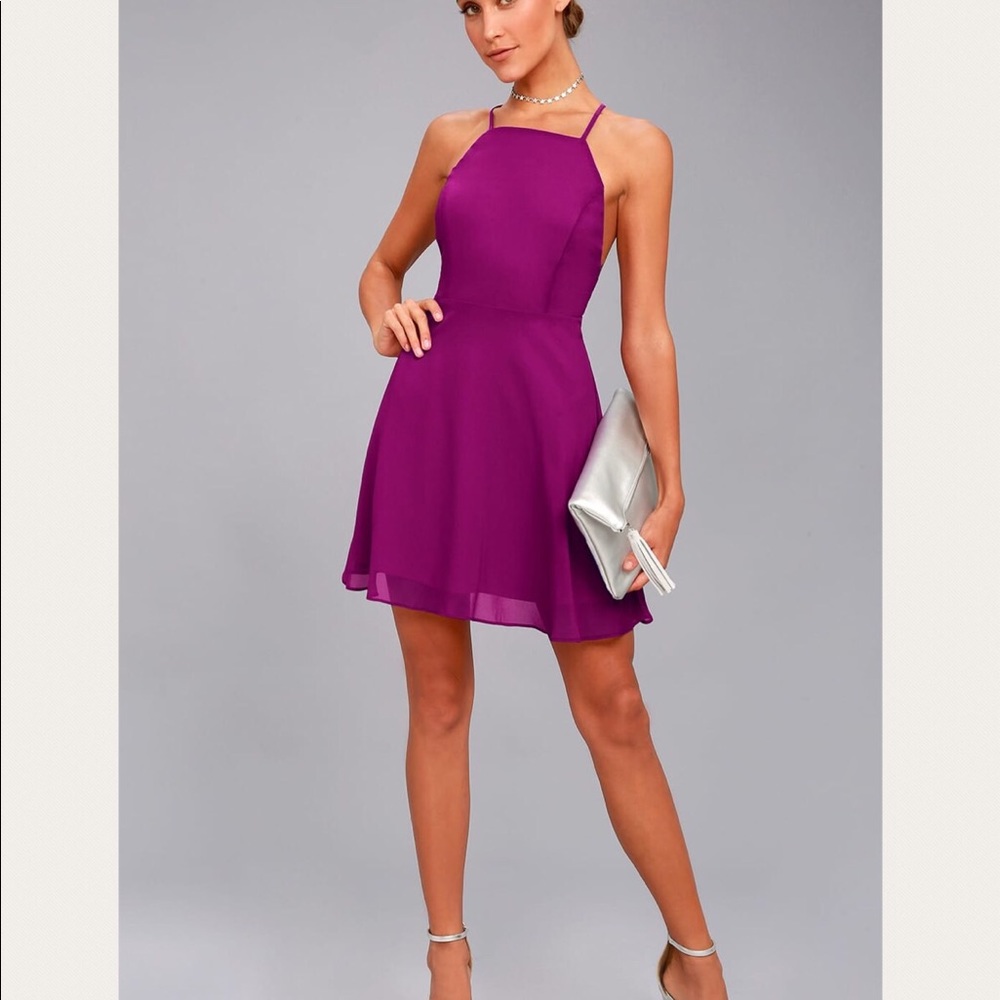 Purple lulus mini dress